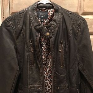 TCEC Faux Leather Jacket